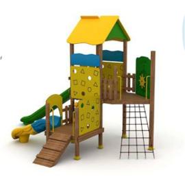 48A Classic Wooden Playground