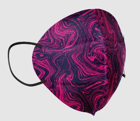 Medizer Qzer Mouds Series Fuchsia Patterned Quality FFP2 Mask