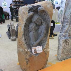 Natural Stone Basalt Carving Angel Carving