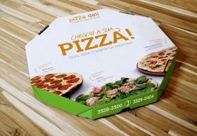 Octagon Pizza Box with super flexo printing tape