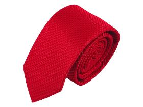 Handmade 150x7cm microfiber men's tie, diamond, bordeaux