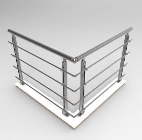 Aluminum Lama handrail system- Handrail system- Oval system-balustrade system