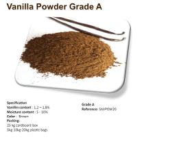 Grade A Madagascar vanilla powder