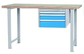 modular workbench with drawer block with 3 drawers