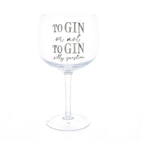 To Gin Or Not To Gin Gin Glass Gold