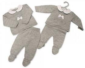 Baby Knitted 2 Pieces Set with Bow