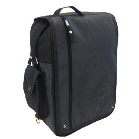 High quality stylish black faux leather promotional bag