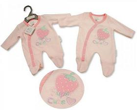 Premature Baby Girls Velour All in One - Super Cute