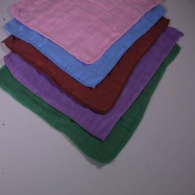 Colored pure-cotton wiping cloth