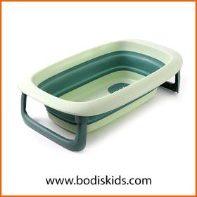 Portable children's foldable bathtub