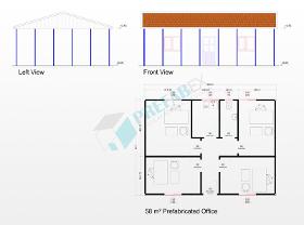 58 M2 Prefabricated Office Building