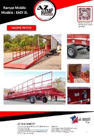 AZ RAMP-EASY XL-15-RL . Mobil Loading Ramp WIDE With Level Off, 15 t Capacity