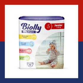 Biolly Baby Diapers Size - 5