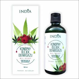 Raspberry massage oil with hemp oil 100 ml