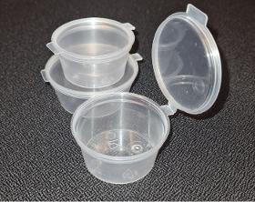 PP Sauce Cups Hinged Lid
