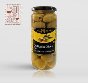 Green Chalkidiki Olives pitted