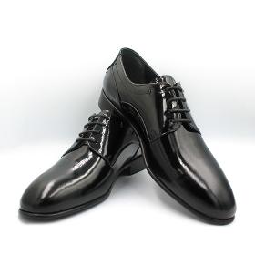 Black Men's Patent Leather Shoes