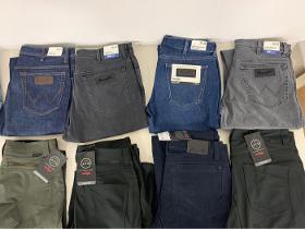 Wrangler / Lee men's jeans and trousers destocking