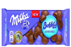 Milka Bubbly, Aerated Milk Chocolate, 100 G