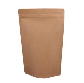 Stand-up pouch kraft paper brown ribbed High Barrier L