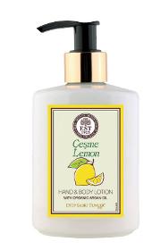 Organic Argan Oil Hand And Body Lotion Cesme Lemon 250 ml Plastic Bottle