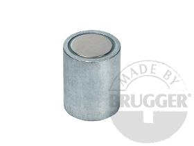 Bar magnet NdFeB, steel body, zinc coated