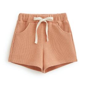 Shorts in textured cotton Ceramite