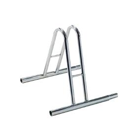 One Space High Grounded-based Bike Matchable Rack In Galvanized Steel
