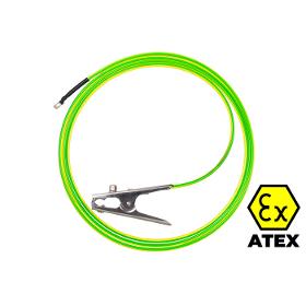 Straight grounding cable with clamp/lug| ATEX earthing cable