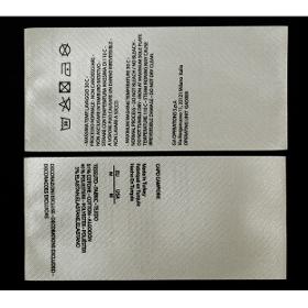 Woven labels and washing instructions 2