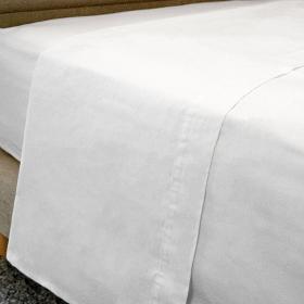 Hotel Bed Sheets - Flat - Cotton/Polyester - with simple sheath