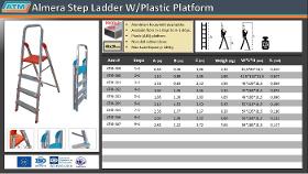 Almera Step Ladder W/Plastic Platform
