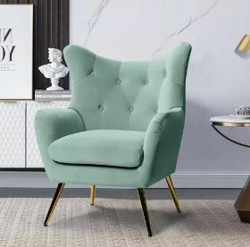 Nordic Home Side Comfy Velvet Designer Chair