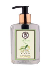 Organic Olive Oil White Tea Liquid Soap Soap 250 ml Plastic Bottle