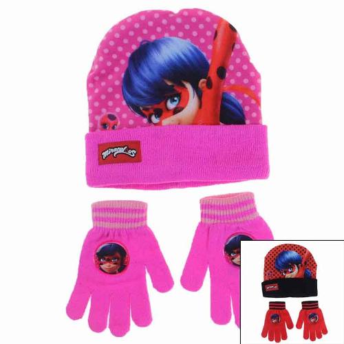 Manufacturer kids cap and gloves licenced Miraculous