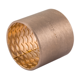 Wrapped bronze sliding bearing