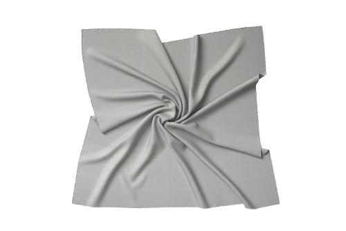 Scarf bandana in twill silk for women  - gray