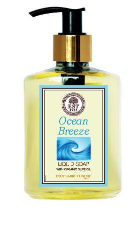Organic Olive Oil Liquid Soap Ocean Breeze 250 ml Plastic Bottle