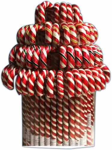Hand made lollipops Candy canes Christmas