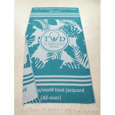 Turkish beach towel custom design jacquard woven