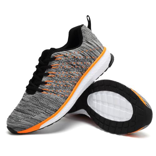 Fly knitting shoes active breath running shoes race men