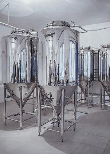 Micro-brewery for production 340-470 liters of beer per day