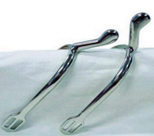 Stainless steel horse spur with knob end 