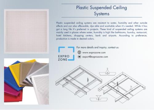 PLASTIC SUSPENDED CEILINGS SYSTEM