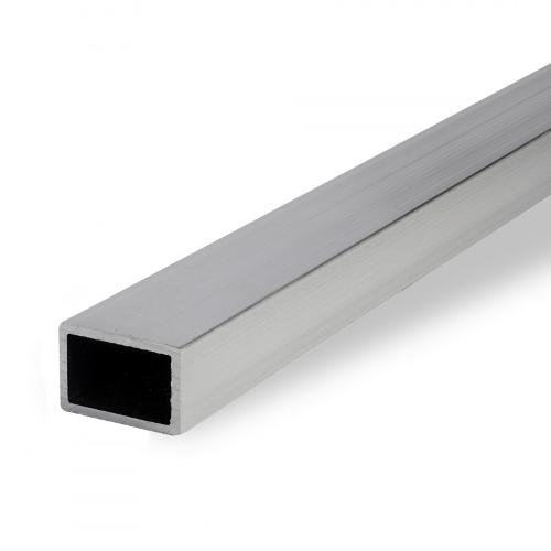 Aluminium rectangular tube, EN AW-6060, 3.3206, mill-finish
