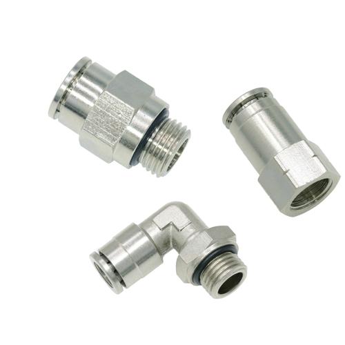 Brass Push in Fittings with O-ring, BSP Thread Brass Fitting