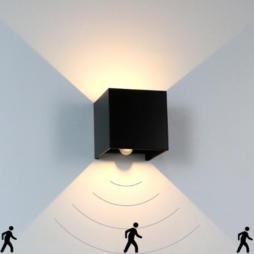 Wall light with motion sensor out light lamp