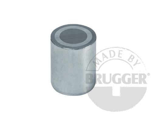 Bar magnet AlNiCo, steel body with fitting tolerance h6
