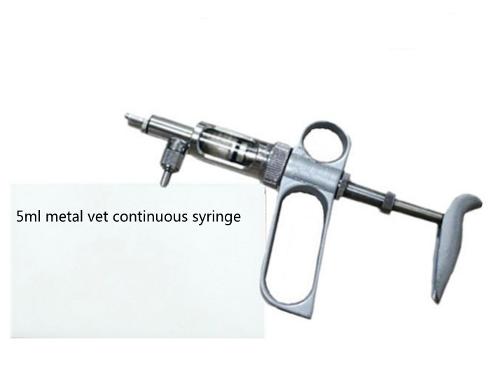 5ml metal pig,cattle,sheep,chicken continuous vaccine syring