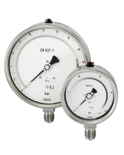Bourdon tube pressure gauge, precision instrument
